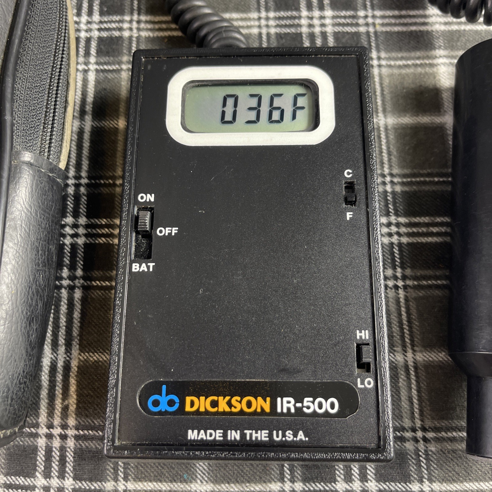 DC Dickson (IR-500) Infrared Temperature Measuring Sensor 9V-DC W/Case