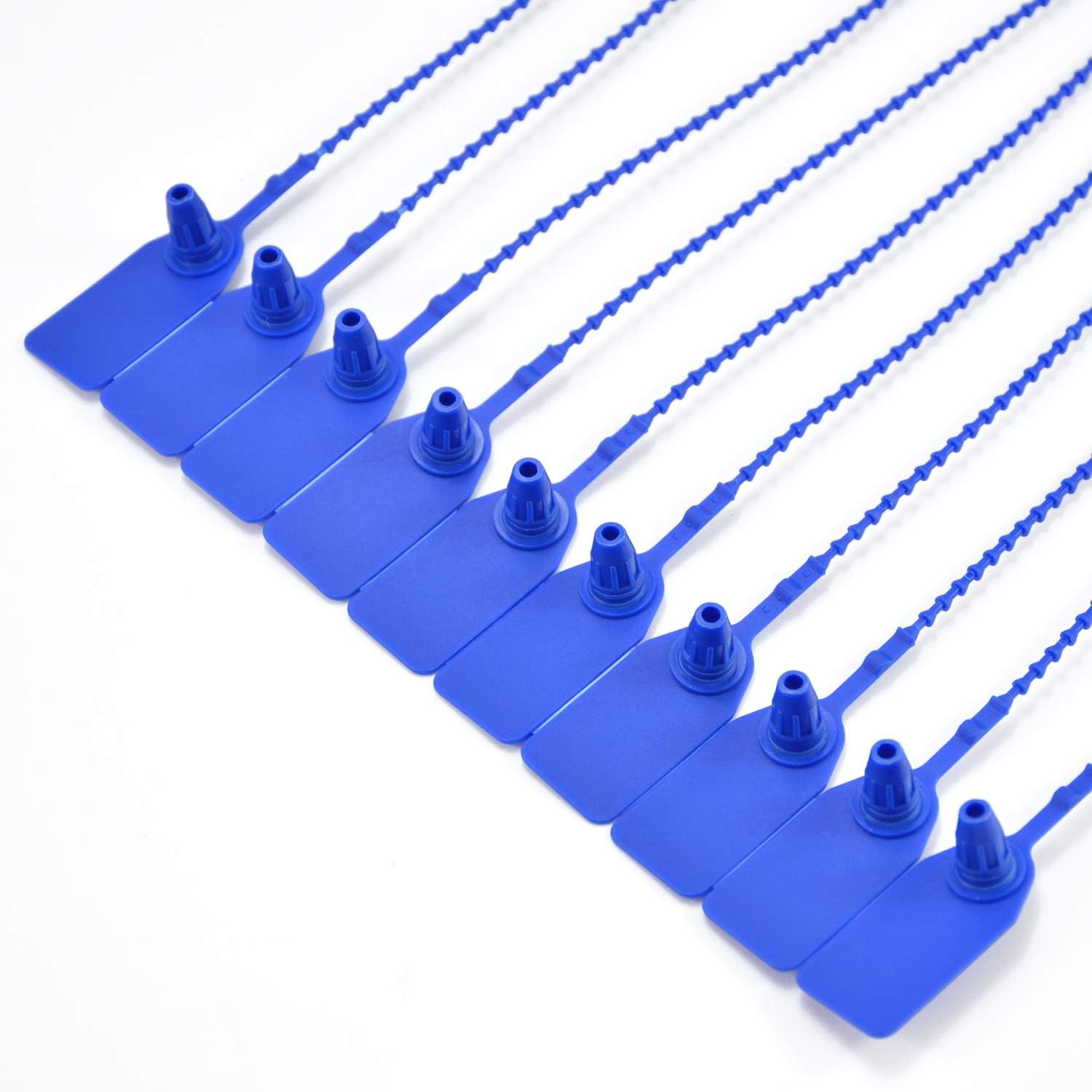 (R) 100 Plastic Tamper Seals, Zip Ties for Fire Extinguishers Pull Tite Security