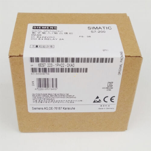 1PC Siemens 6ES7 223-1PH22-0XA0 I/O Module 6ES7223-1PH22-0XA0 New In Box