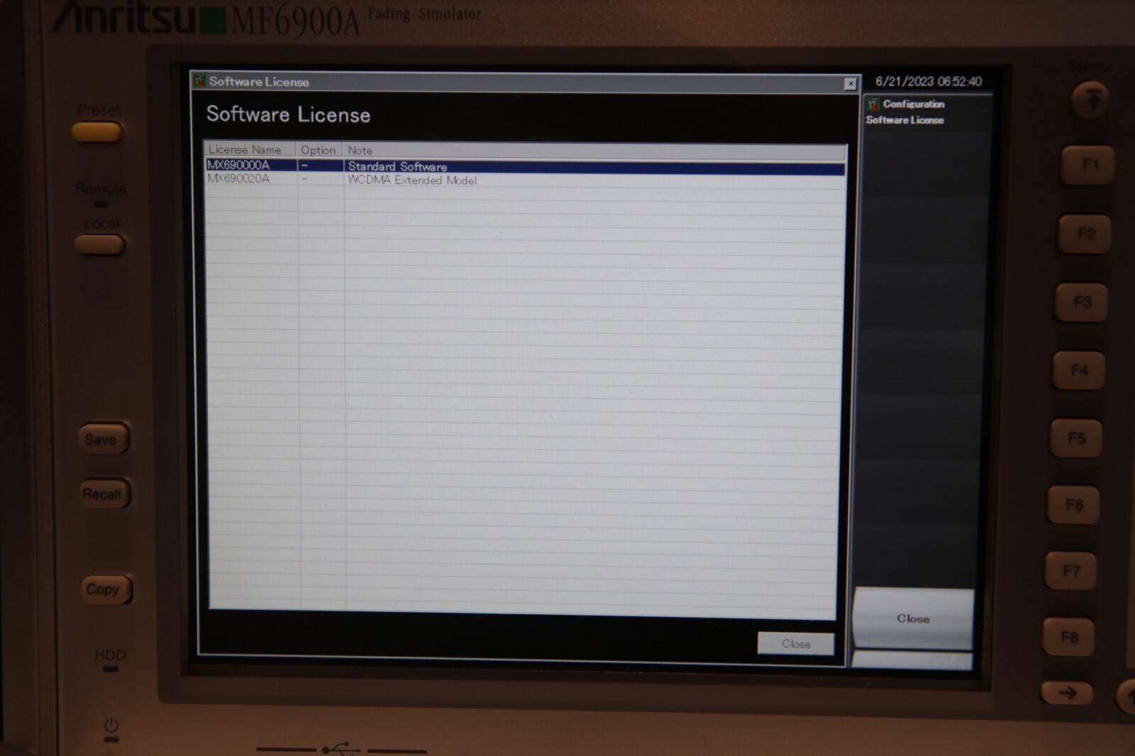 Anritsu MF6900A Fading Simulator