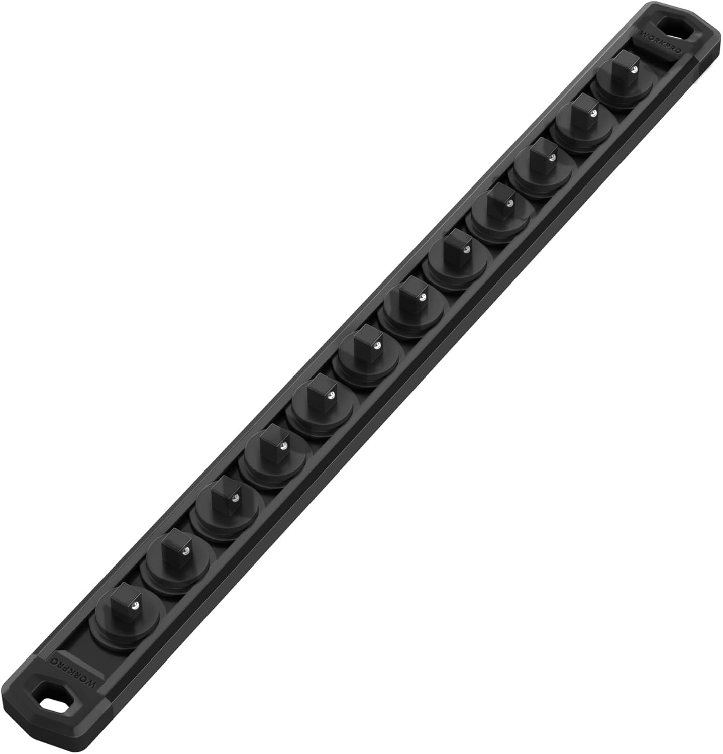 Magnetic Socket Organizer, 1/4-Inch Drive Aluminum Alloy Socket Rail, Heavy Duty