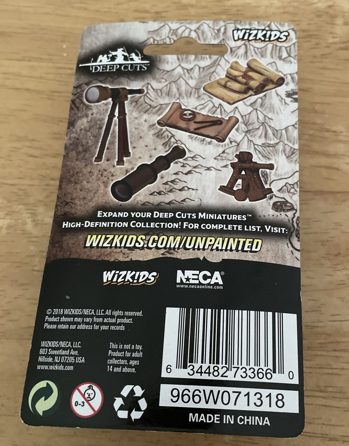 Navigator’s Pack Wizkids Deep Cuts Miniatures Primed Unpainted New!
