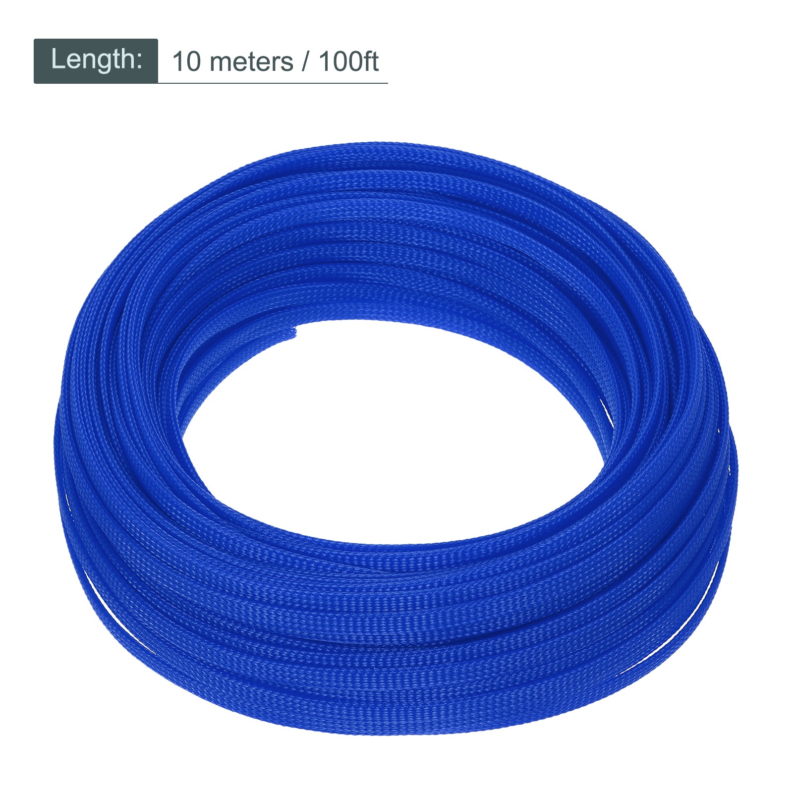 Expandable Sleeving 1/4-inch 100ft Cable Sleeve Blue