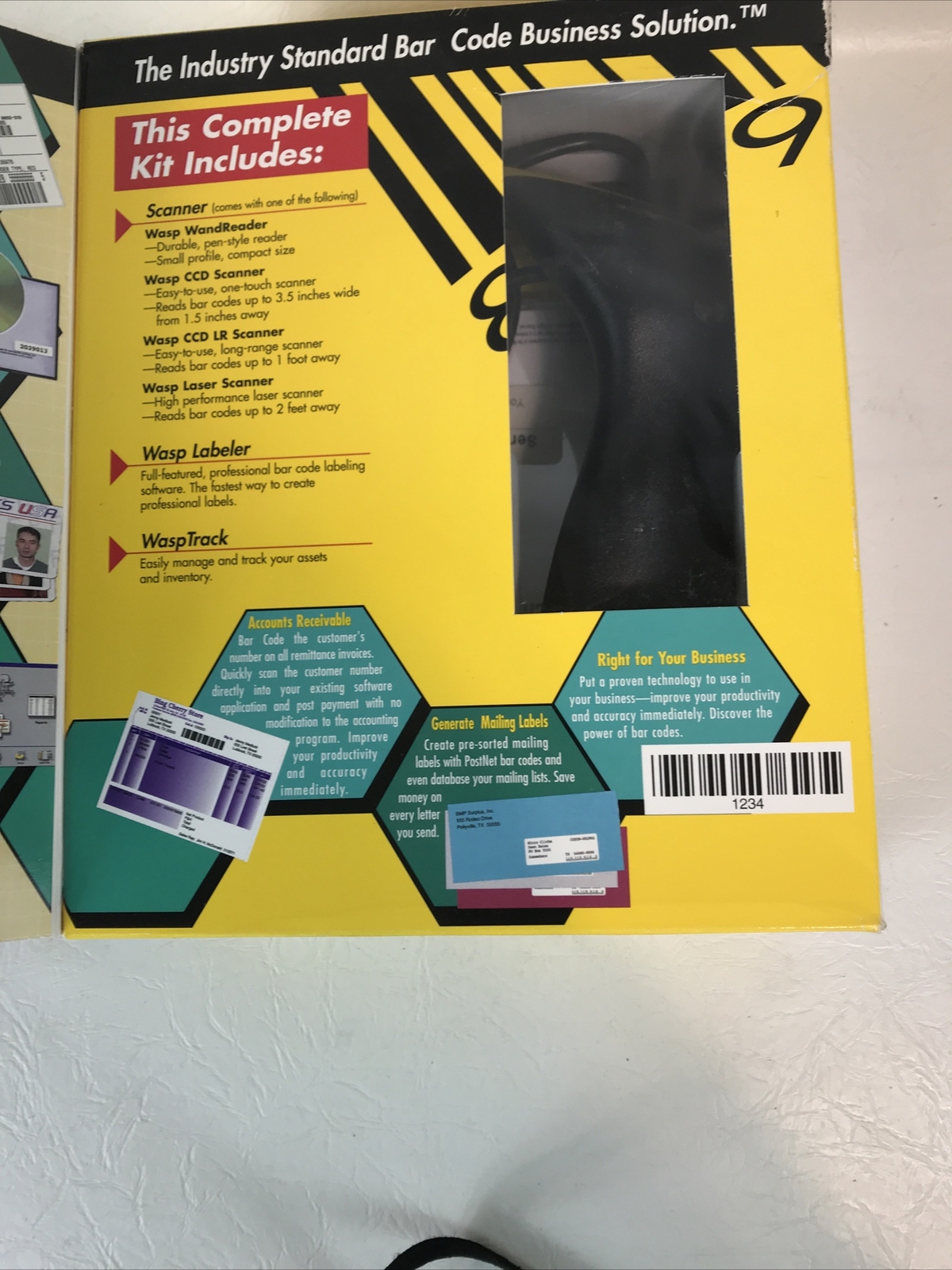 New in Open Box Wasp Nest WCS 3900 PRO CCD Barcode Scanner