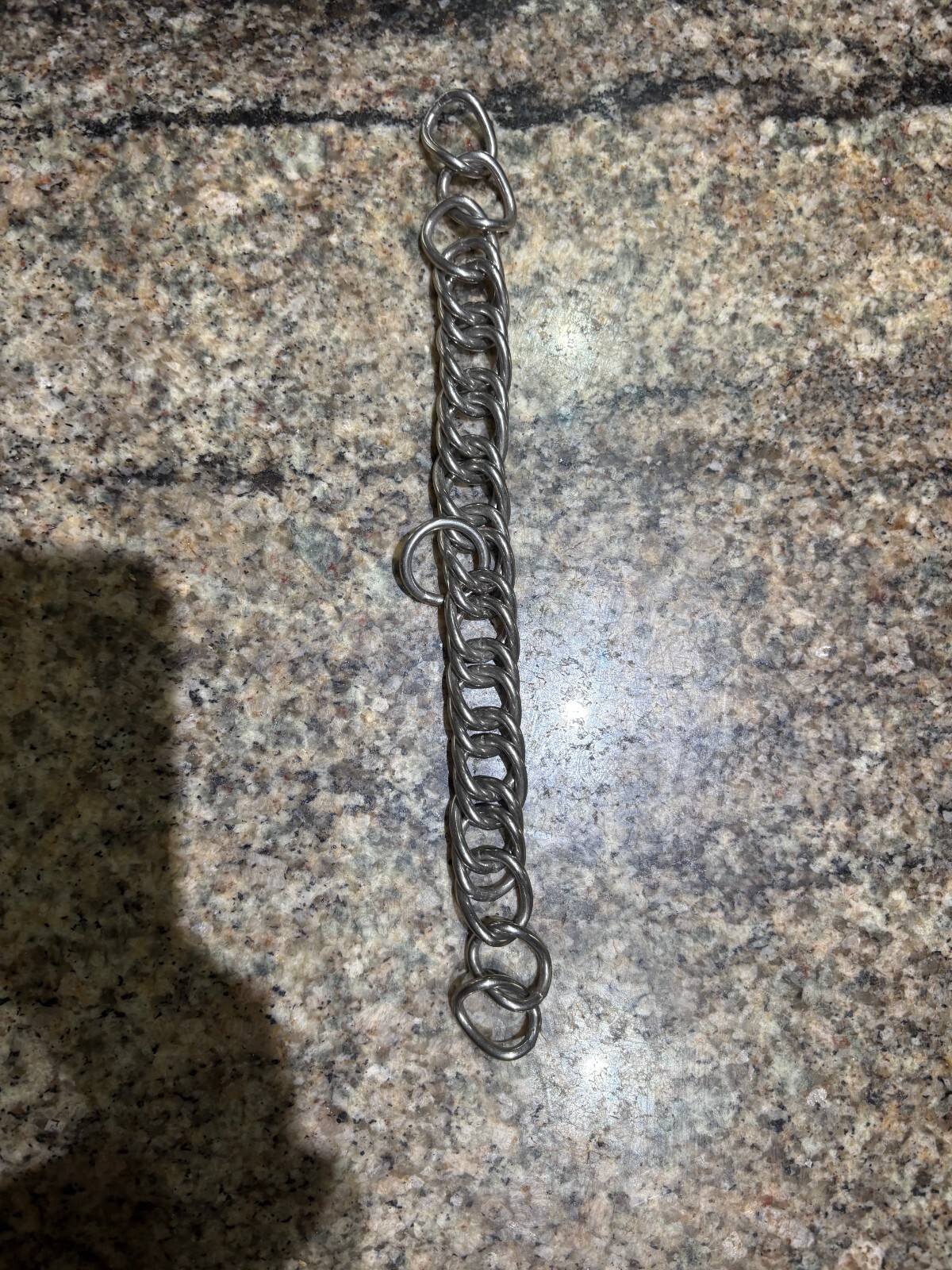 English Style Curb Chains No Hooks, 9.5 inch, Stainless Steel, Never used