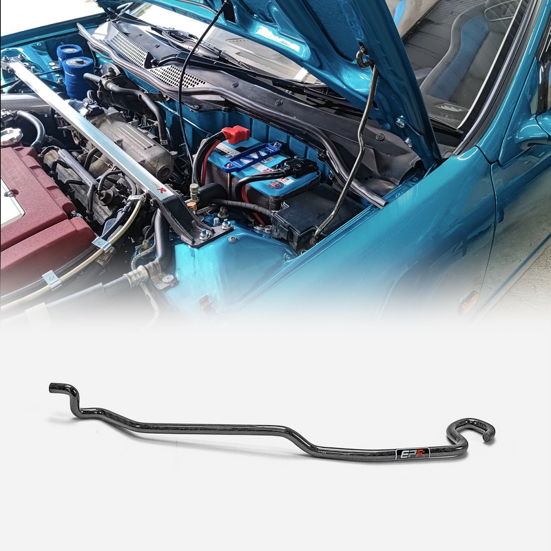 For Honda EG Civic 1992-95 Dry Carbon Fiber Bonnet Prop Hood Prop Rod