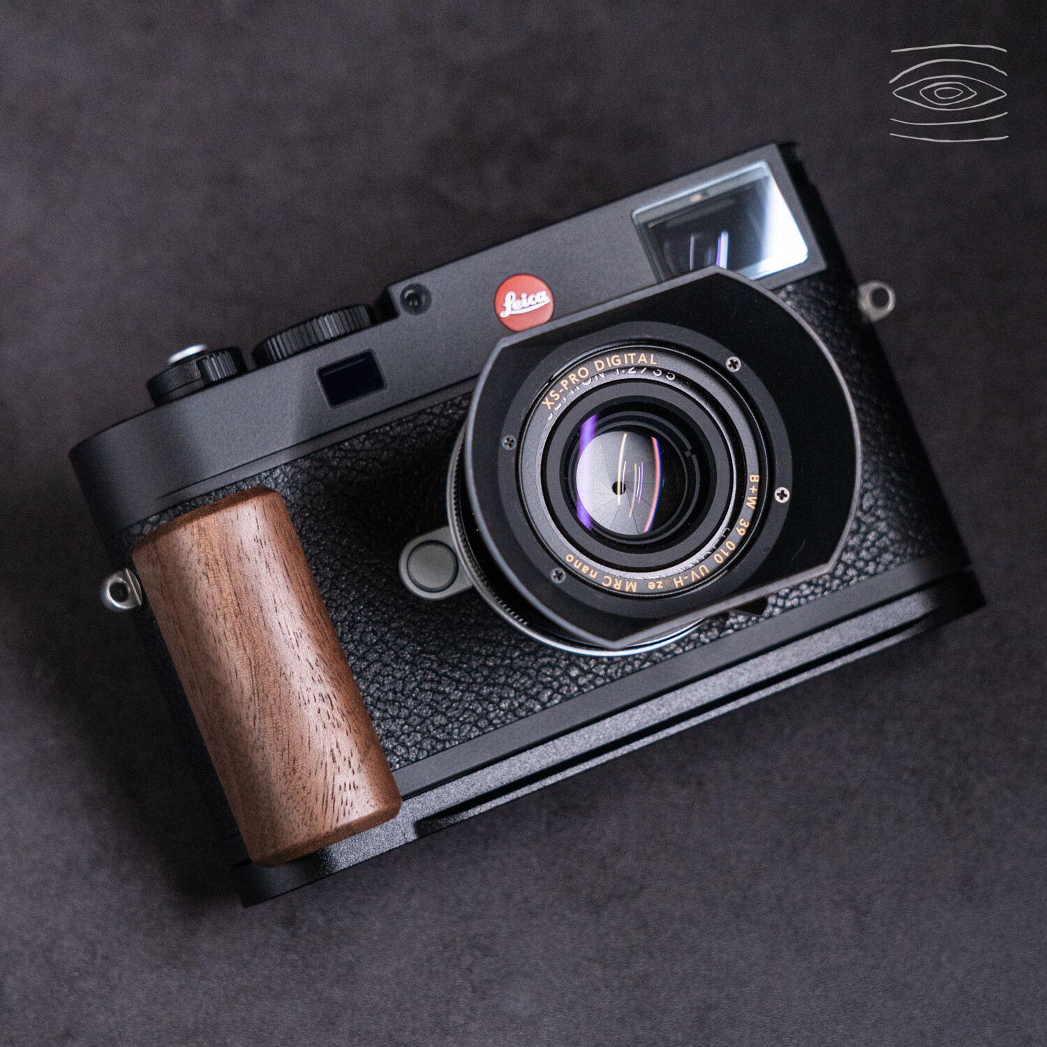 Wood L Hand Grip Holder For Leica M11 Camera Aluminum Alloy Baseplate For Arca