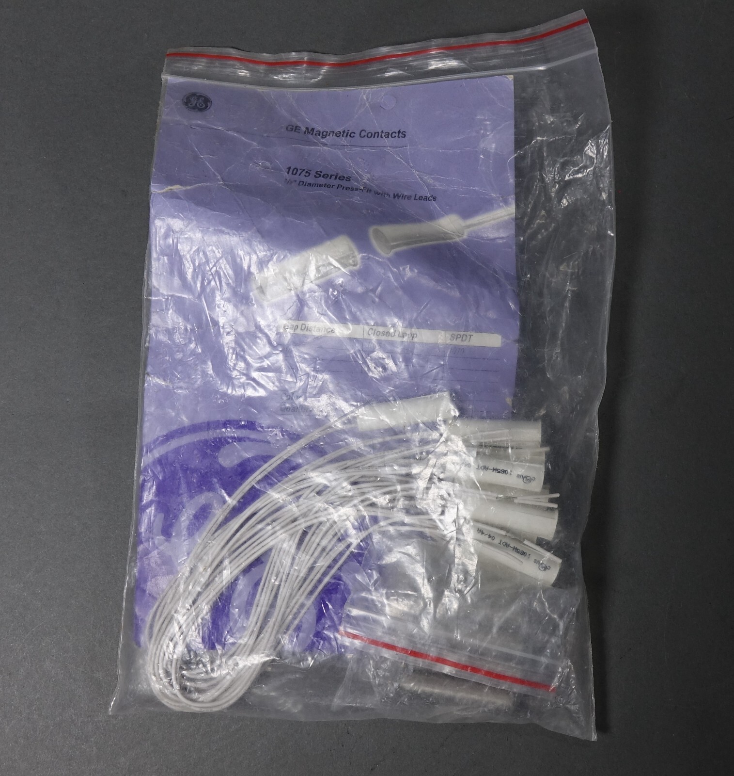 Lot of 6 1065WN-ADT GE Magnetic Contacts 1075 series