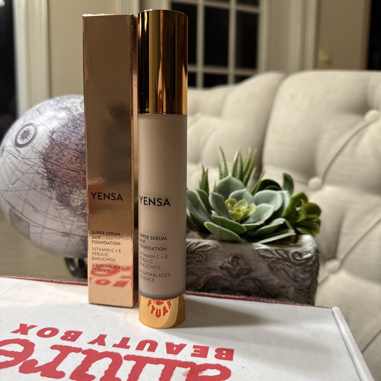 Yensa Super Serum Silk Foundation In Shade LIGHT WARM NEW SEALED A B H