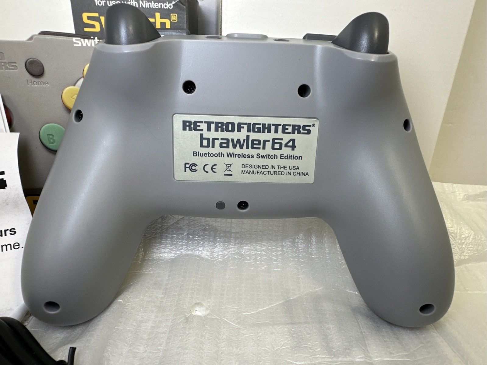 Retro Fighters Brawler64 Wireless Gamepad Controller for Switch/PC Open Box