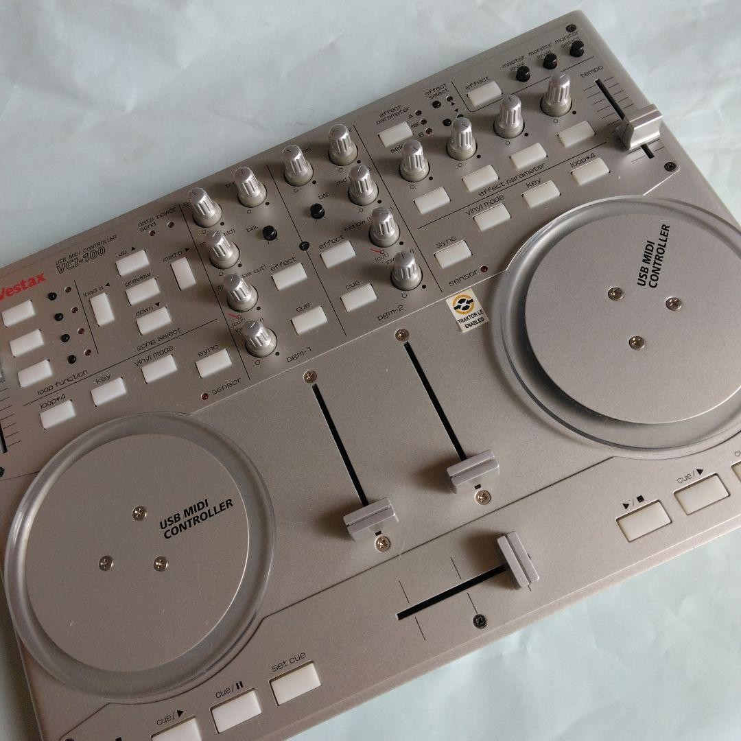 Vestax VCI-100 USB MIDI DJ Controller Dual Deck Mixer #0001