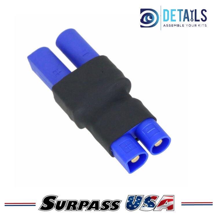 EC3 Male to EC5 Female Adapter for RC Lipo Batteries (1pc)