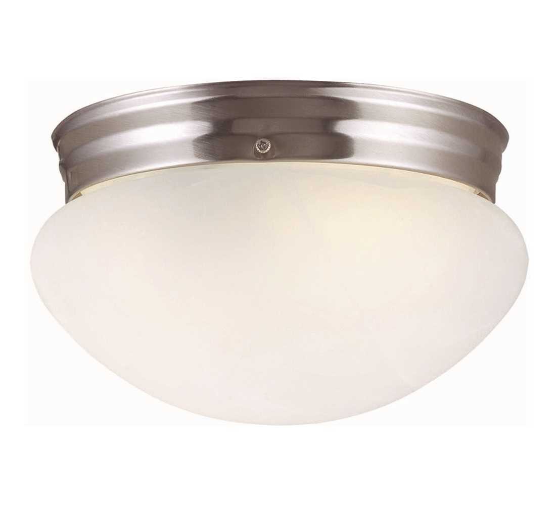 Millbridge 1-Light Satin Nickel Ceiling Semi Flush Mount Light Color/Finish Fami