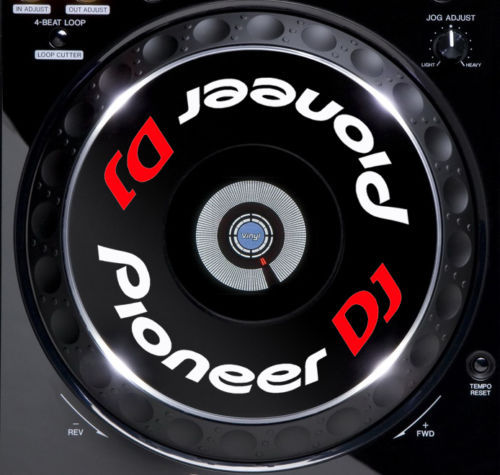 PIONEER DJ CDJ JOG / SLIPMAT GRAPHICS / STICKERS (WHITE) 2000 1000 900 850 800
