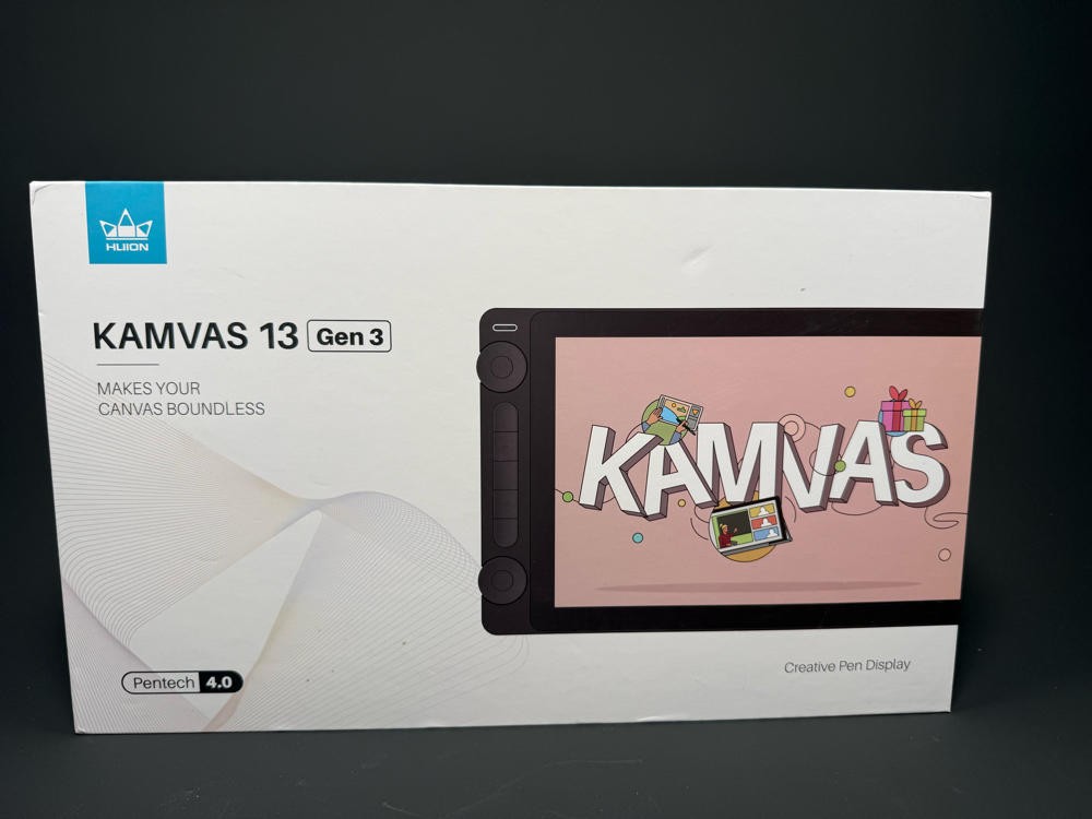 HUION Kamvas 13 Gen 3 Drawing Tablet Screen Pink PenTech 4.0 Display