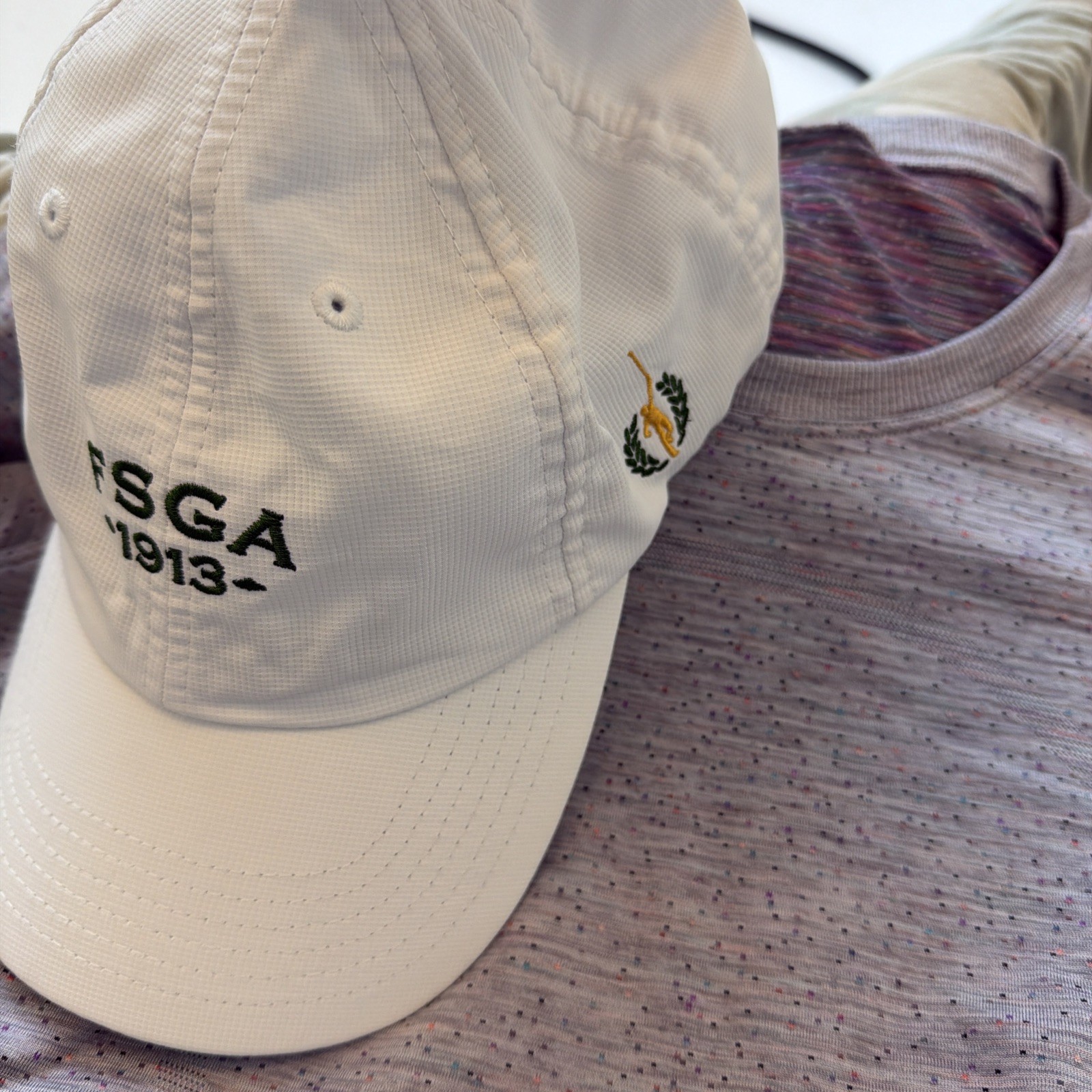 Florida State Golf Association 1913  Hat Cap White Strapback Golf Logo Stretch