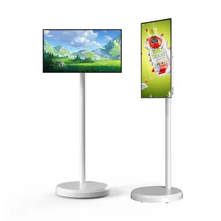 Viezo 32" 4K Touchscreen Portable Smart Display Rolling Stand Android New