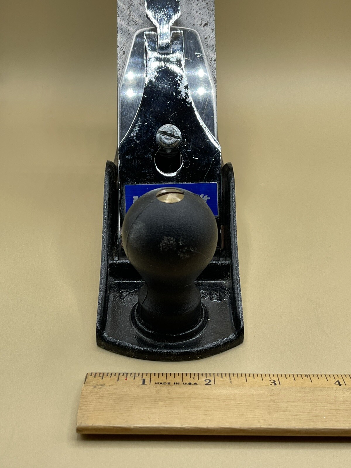 Mastercraft No.4 Smooth Plane Blade Hard Plastic Handle Quick Release Adjustable