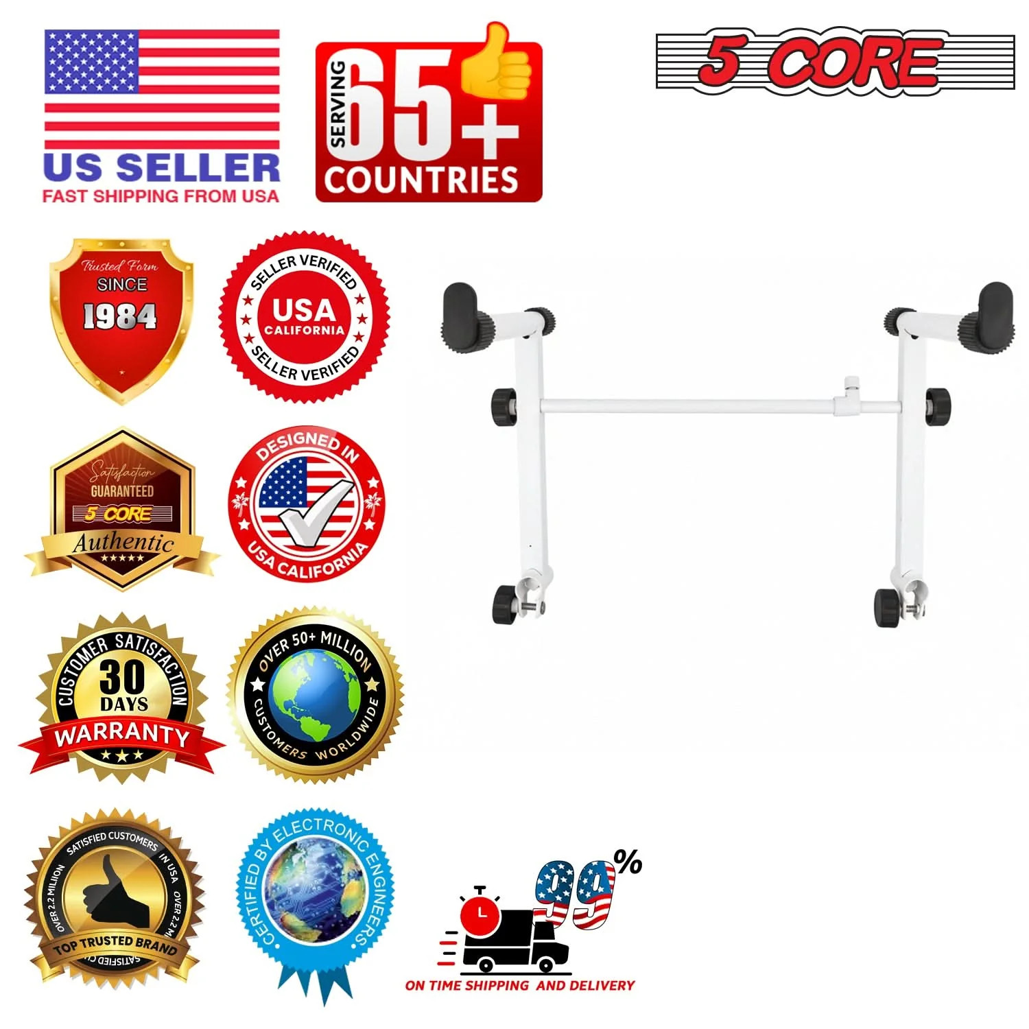 5 Core Keyboard Stand Adapter 2 Tier Adjustable Second Add On Extension