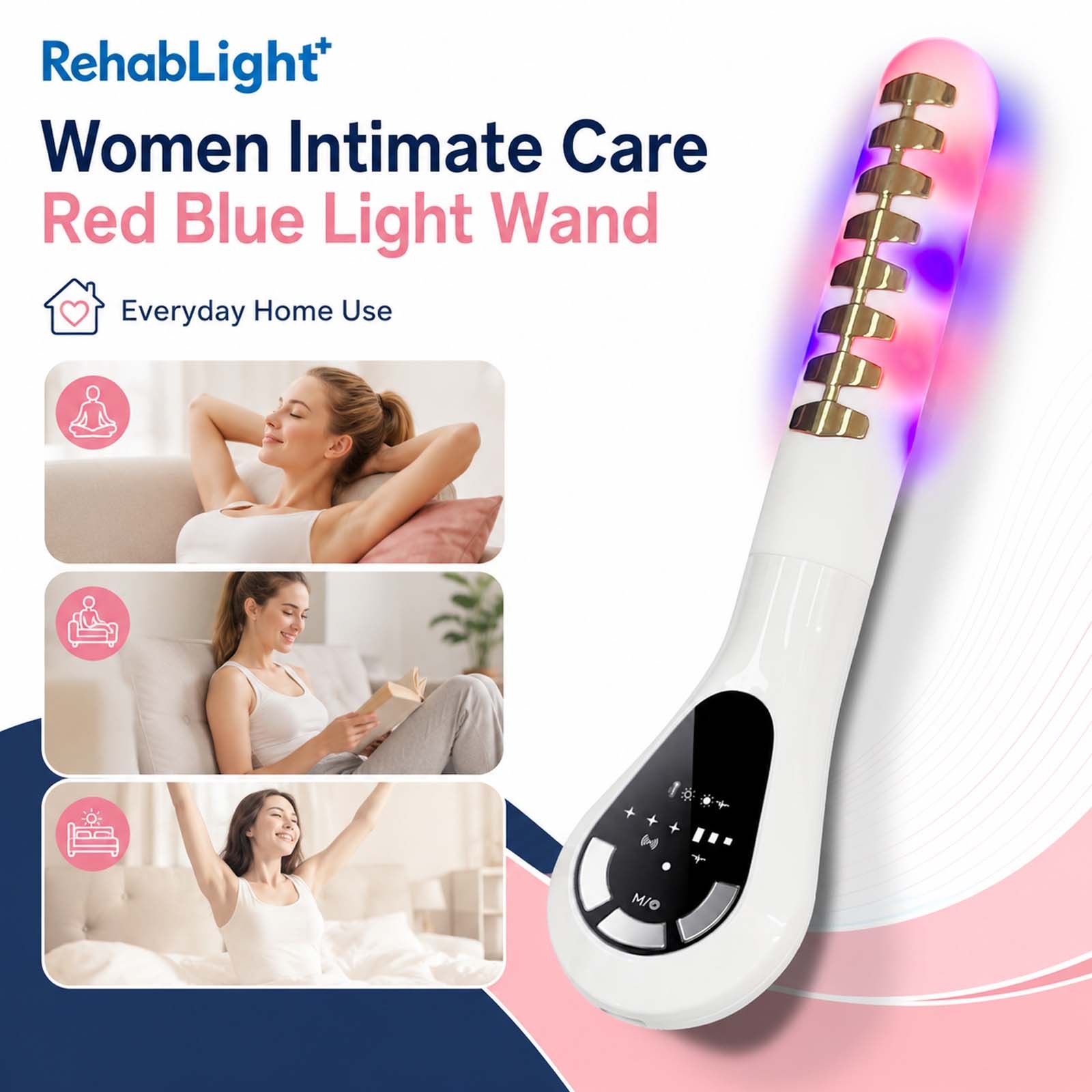 Multi-Function Kegel Trainer with Microcurrent and Heating for Postpartum Pelvic