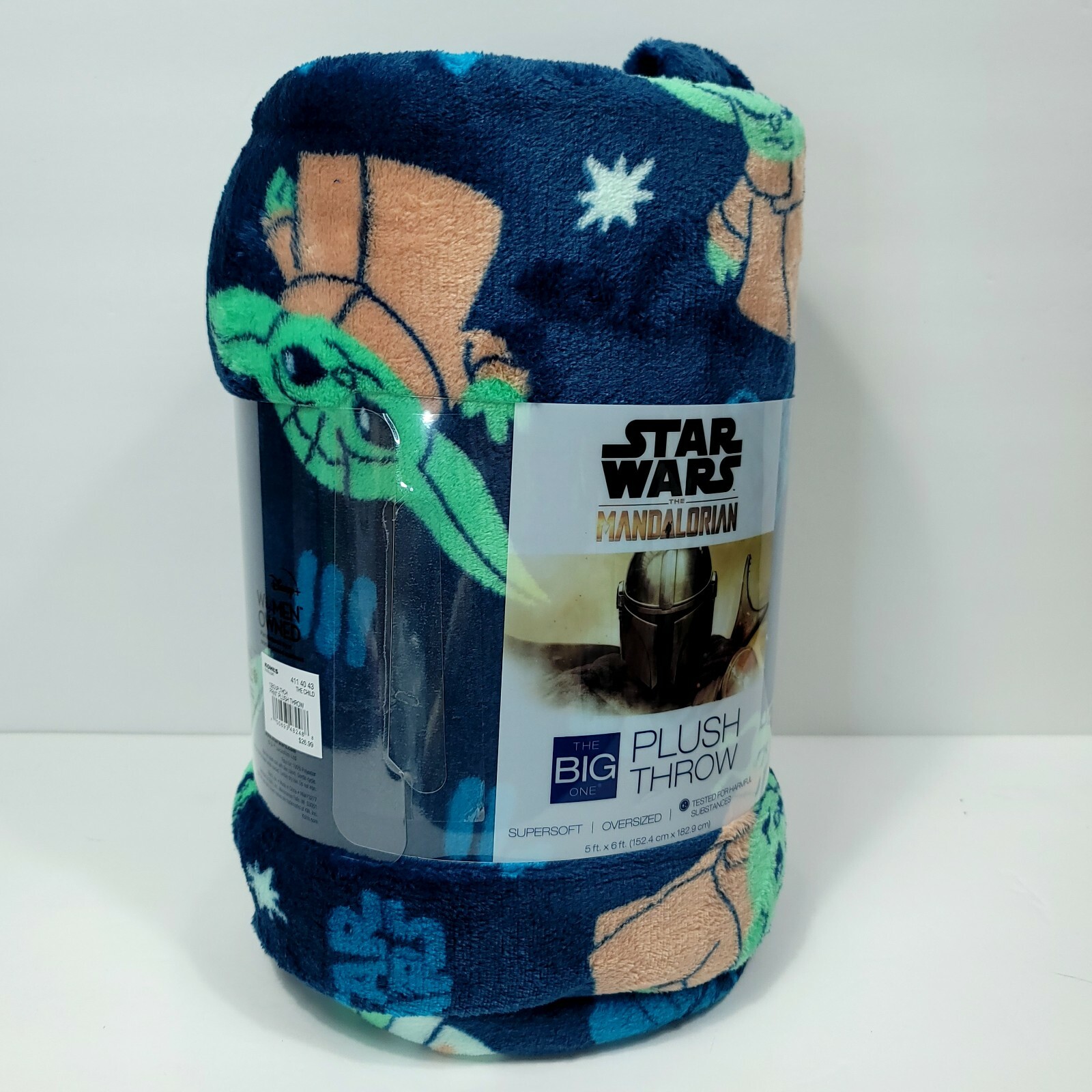 Star Wars Grogu Baby Yoda Mandalorian The Child Plush Throw 5ft x 6ft Big One