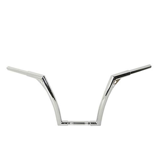 Chrome 14" Rise Batwing APE Handlebar 1-1/4" Hangers