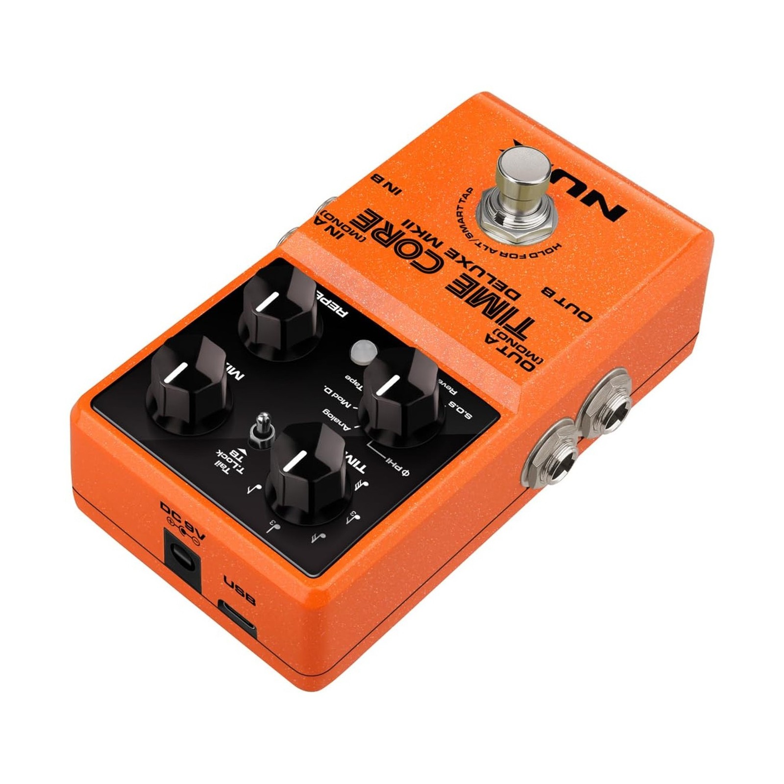 NUX Time Core Deluxe MKII Delay Effect Pedal, 7 Types Delay, 40 Seconds Stere...