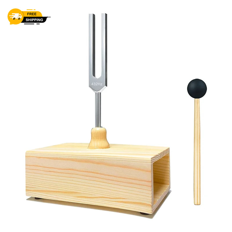 432 Hz Tuning Fork with Resonance Box,For Sound Healing,Tuning Fork Resonance Te