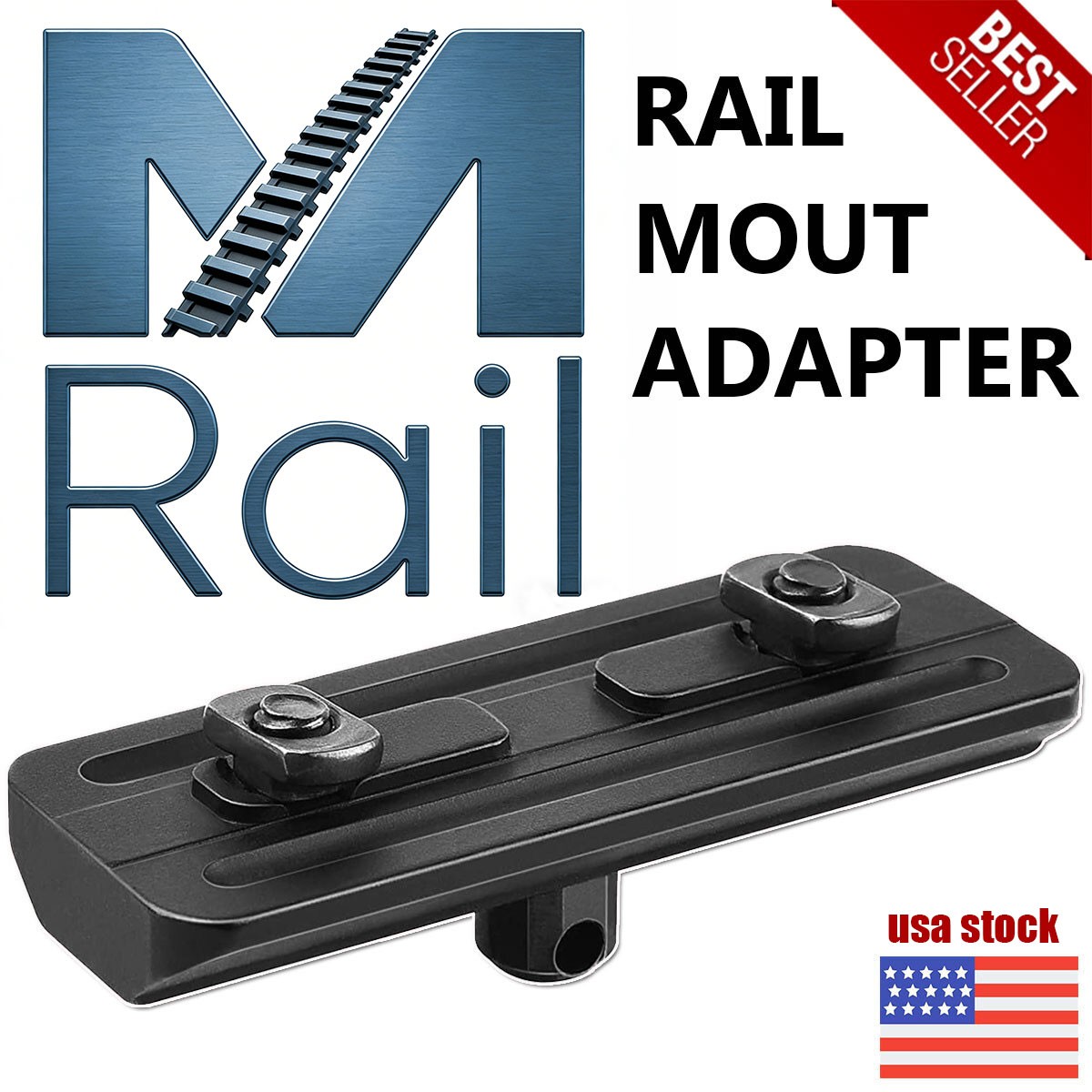 M-rail Bipod Mount M Rail Adapter Bipod Mount Sling Stud ✅US STOCK ✅ FREE SHIP