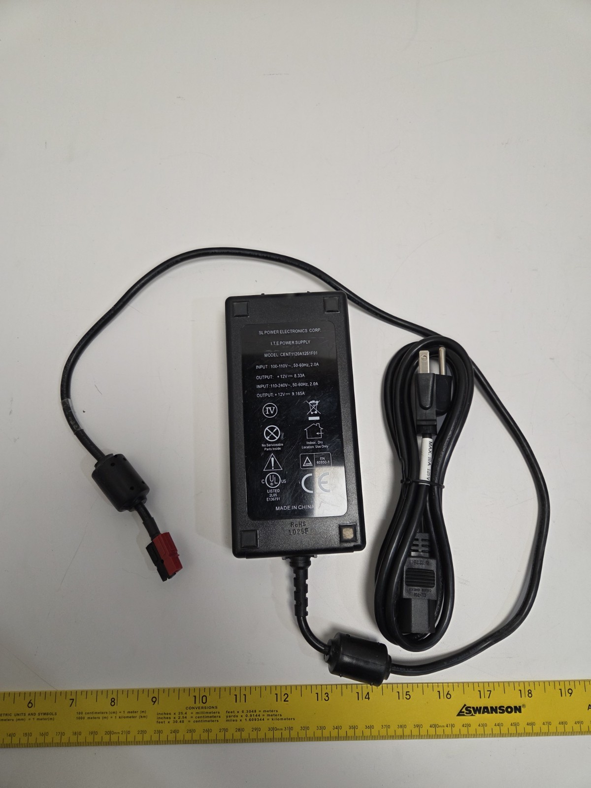 SL Power Electronics CENT1120A1251F01/ I.T.E Desktop Power Supply (Tested)
