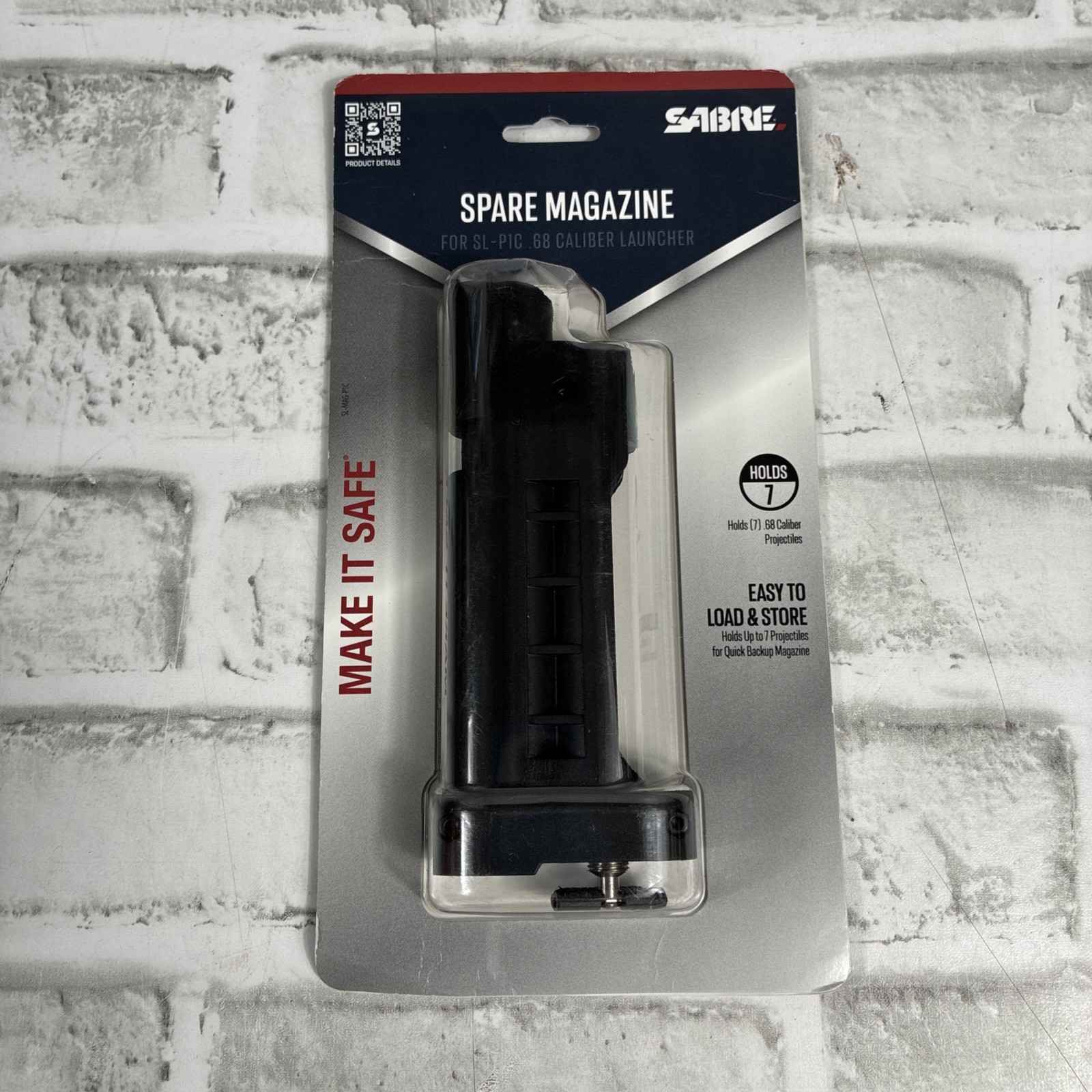 SABRE Pepper Projectile Launcher .68 SL-1PC Spare Magazine, 7-Round - SL-MAG-P1C