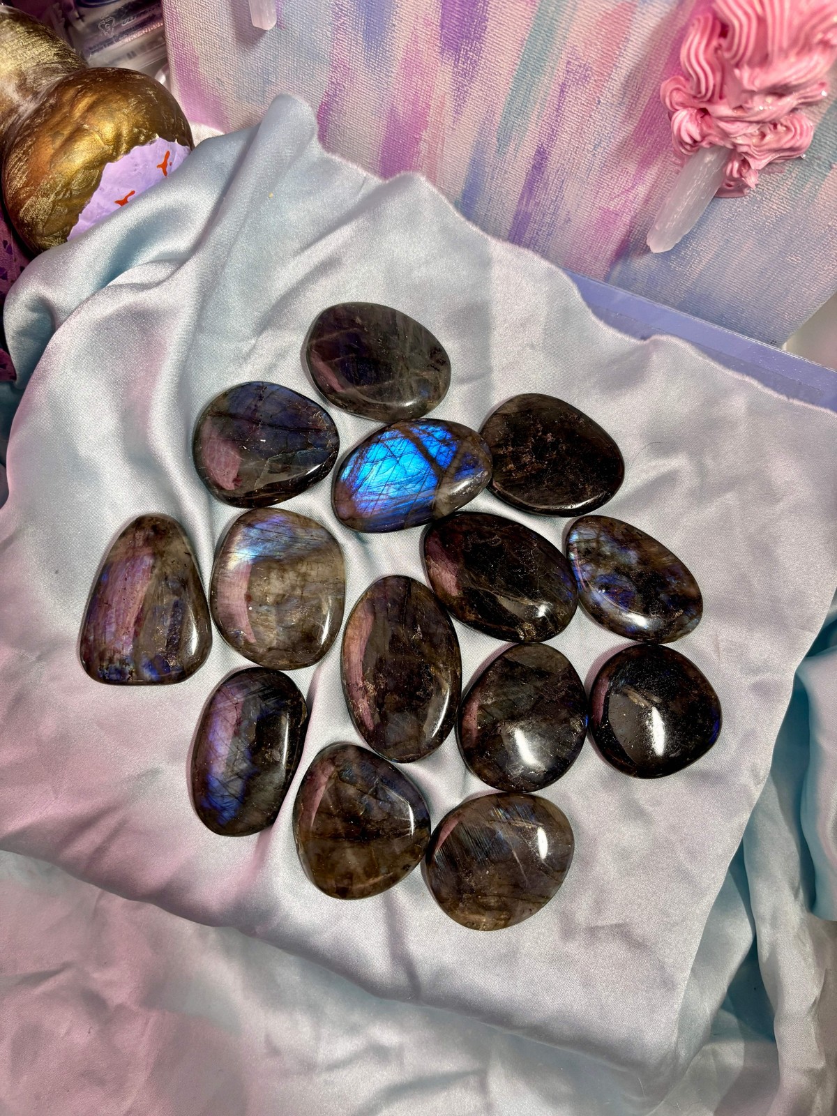 Labradorite Flat Palms (Intuitively Selected)