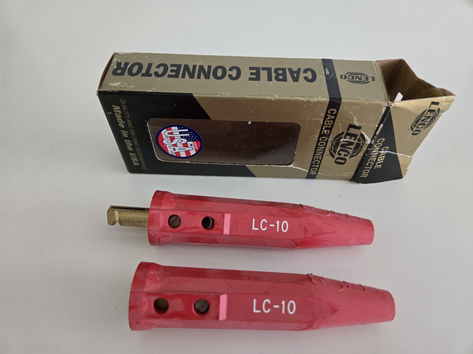 Lenco LC-10 Light Duty Red Tapered Cable Connection for Arc Welder New In Box