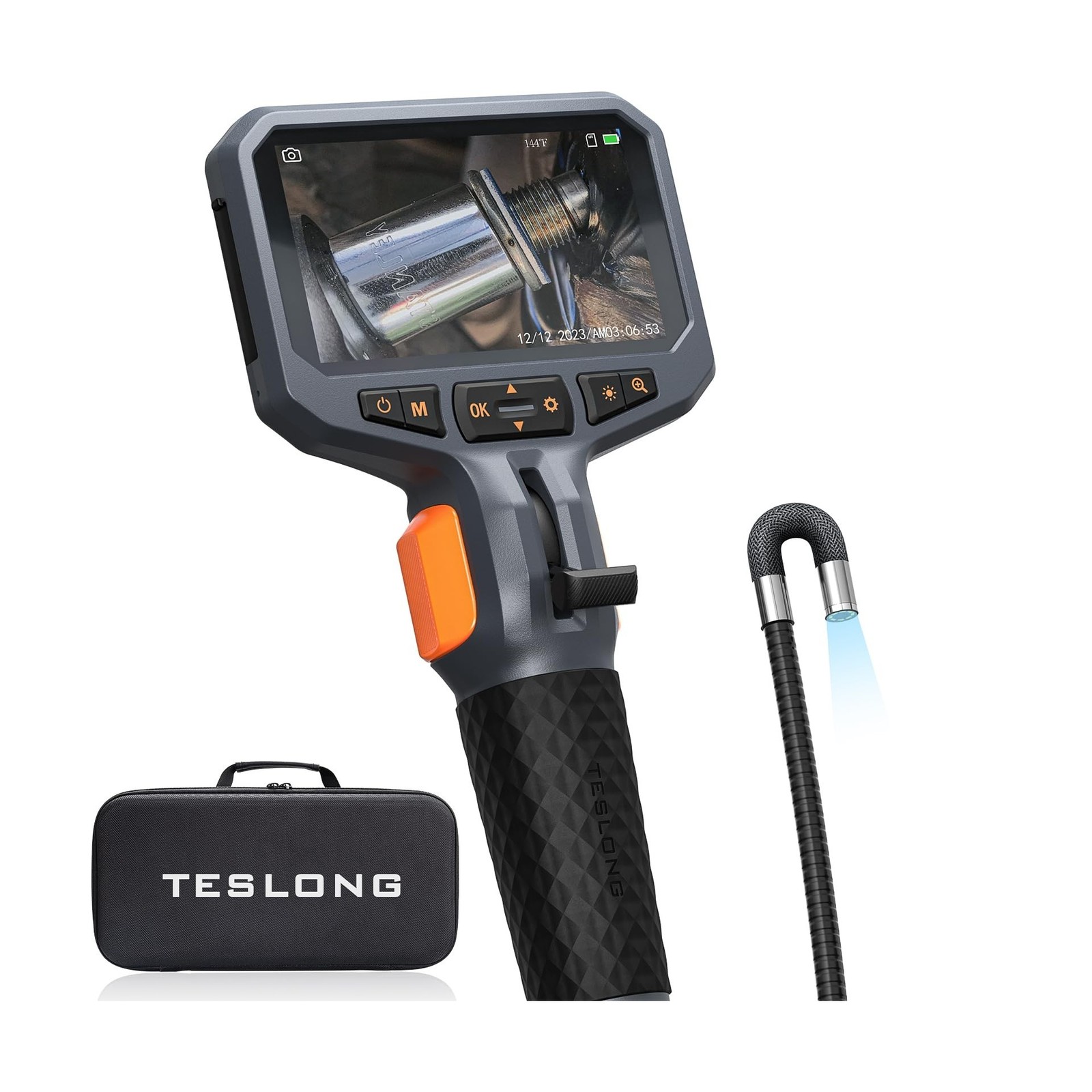 Teslong Two-Way Articulating Borescope with Light, Industrial E... USA FAST SHIP
