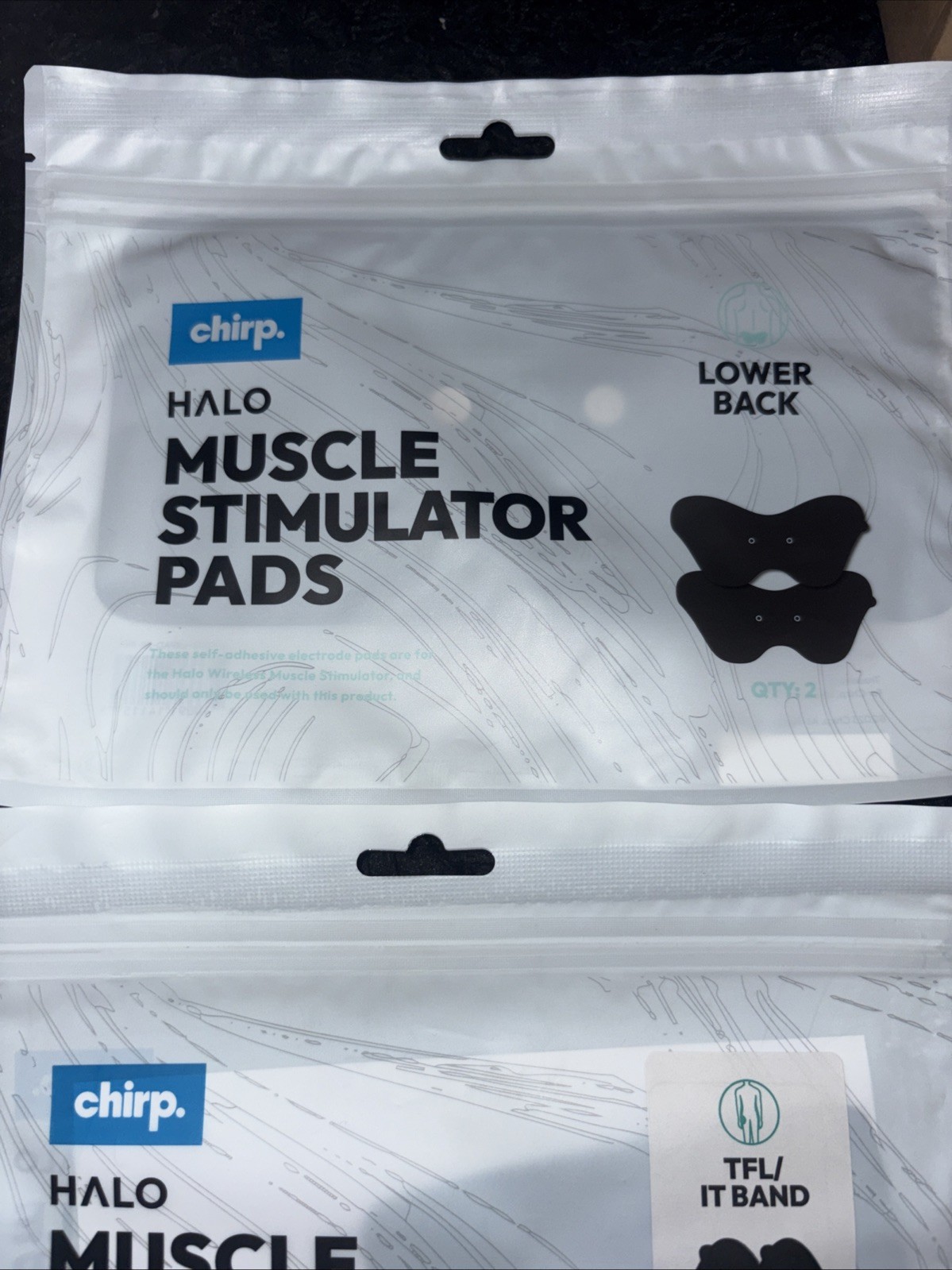 Chirp Halo Muscle Stimulator Double Plus Pads Bundle