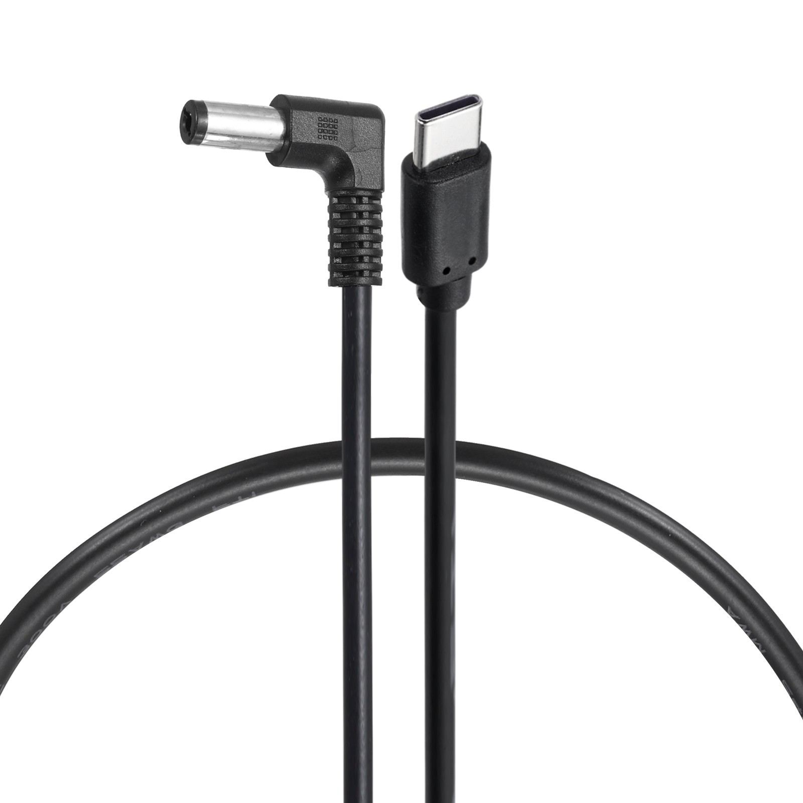 60W PD Trigger Cable, 20V 3A 5.5x2.1mm Type-C Right Angle Power Cord 0.4m