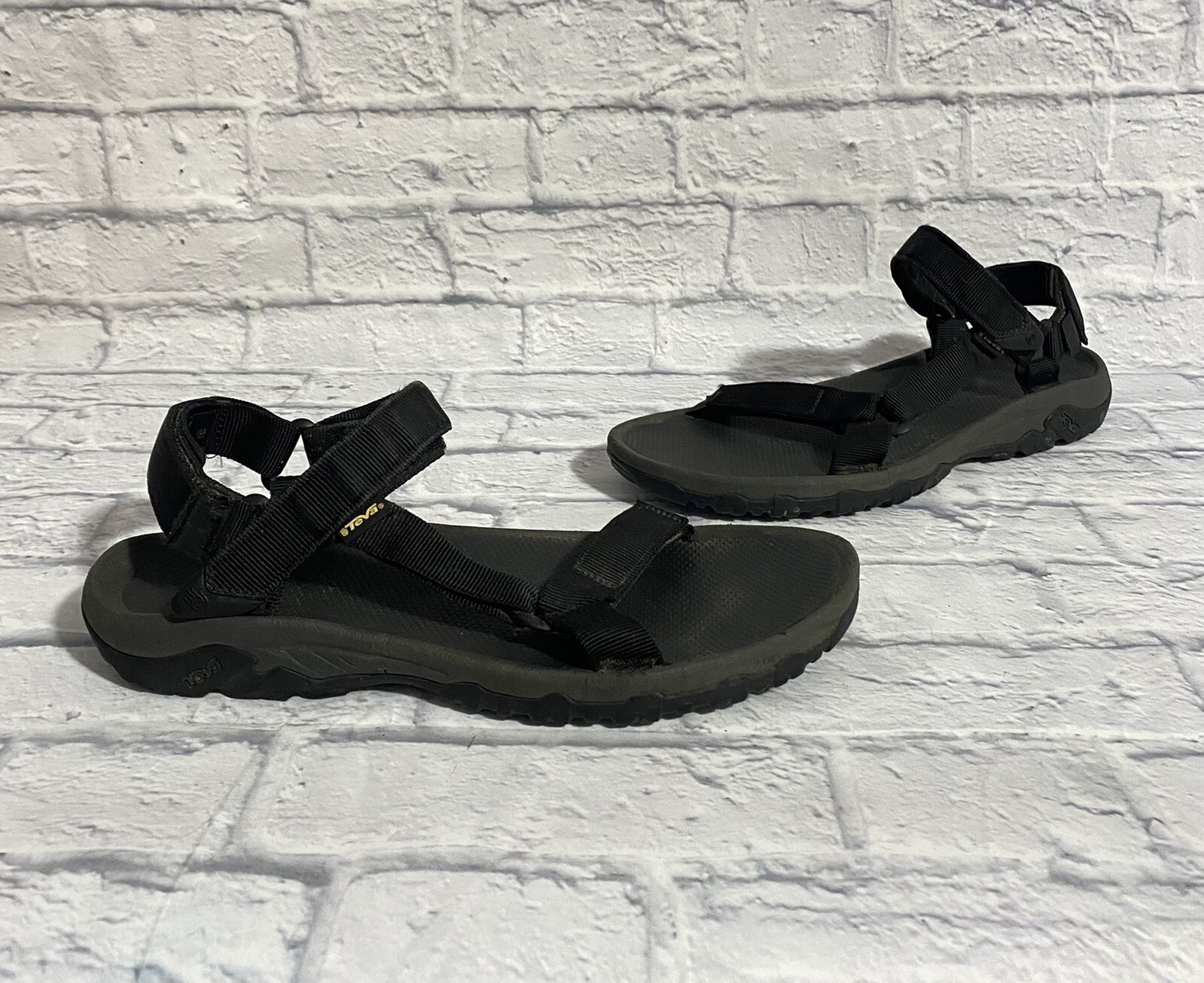TEVA Nylon Ankle Strap Sport Beach Water Hiking Sandals Black Mens Sz 13 SN 4137