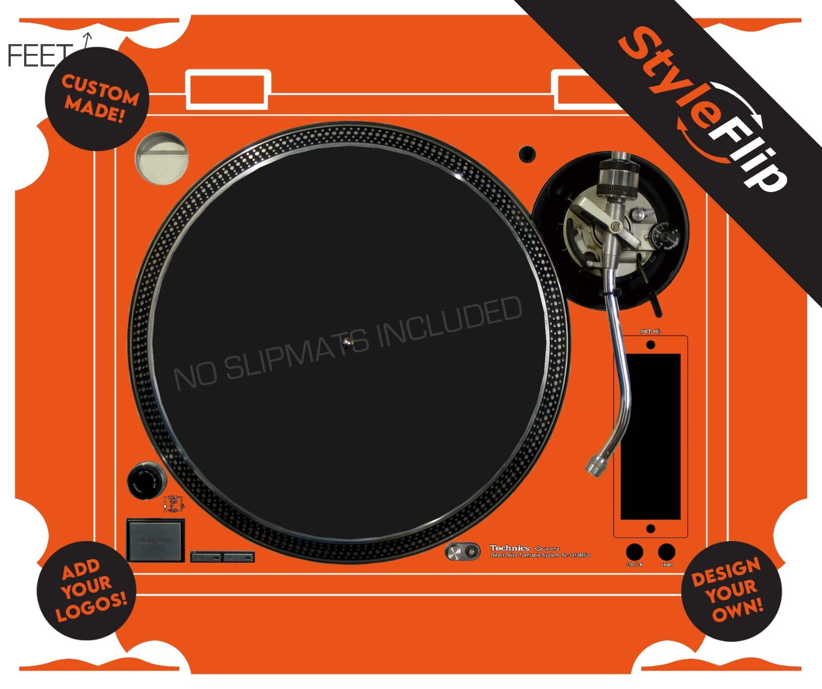 Technics SL-1210M5G Skin | Custom Design | NO Slipmat | StyleFlip Skins