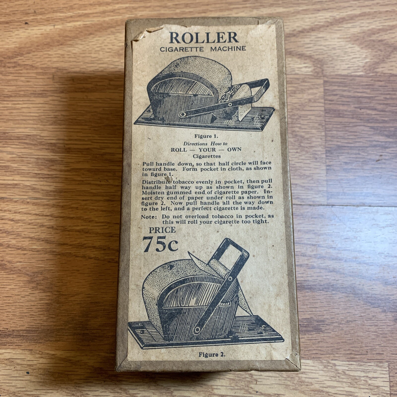 Vintage Tobacco Cigarette Roller Rolling Machine
