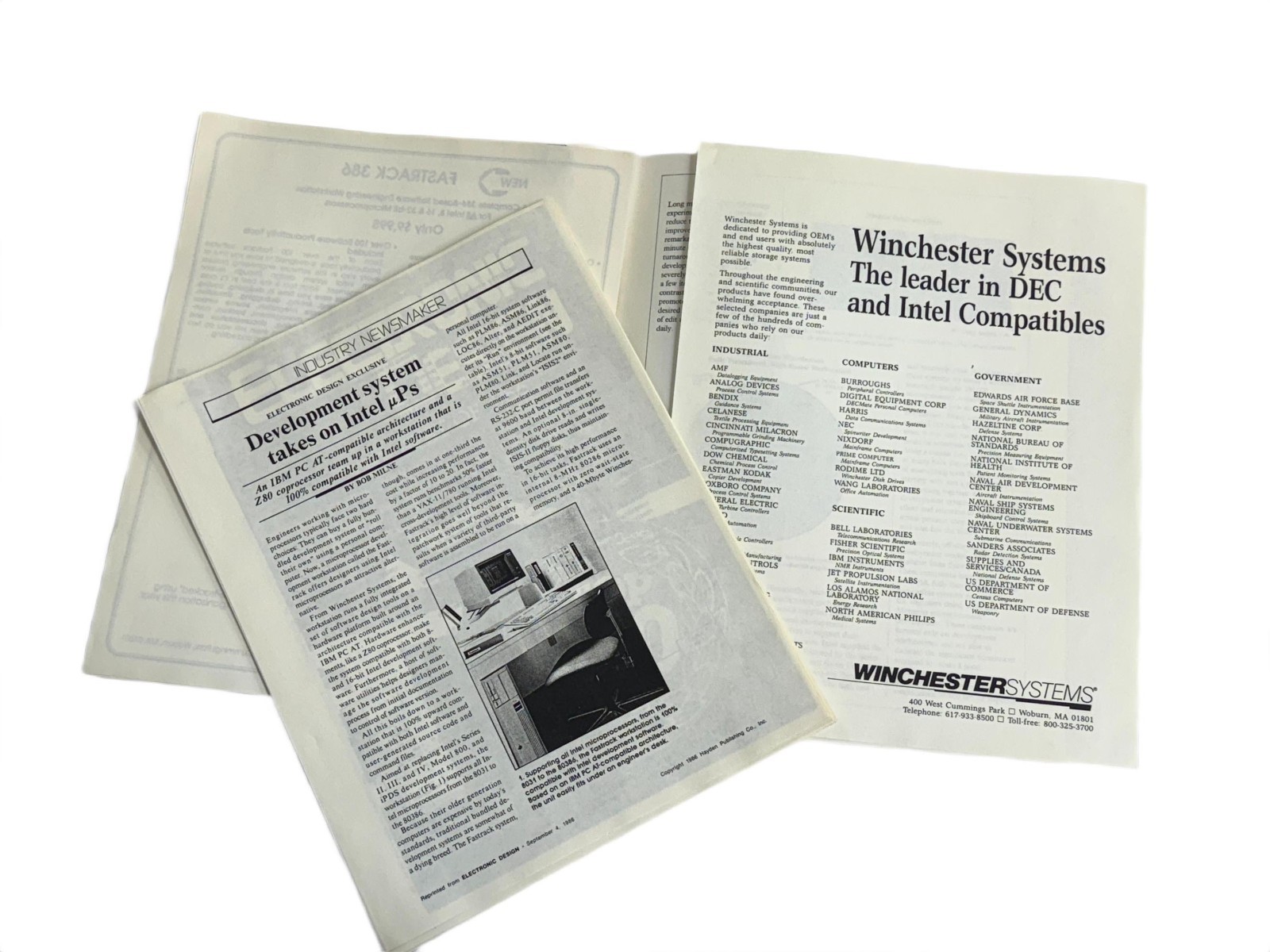 VTG Original Intel Winter 1991 / 1992 Development Tools Catalog Plus More!!