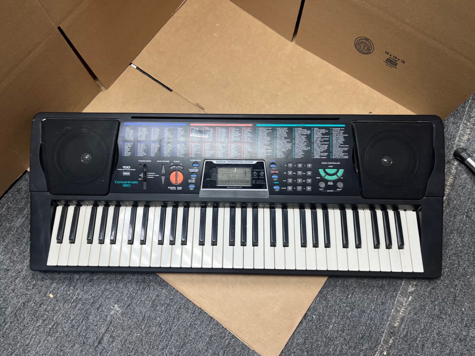 Optimus Concertmate 980 61 Key Keyboard (Black)