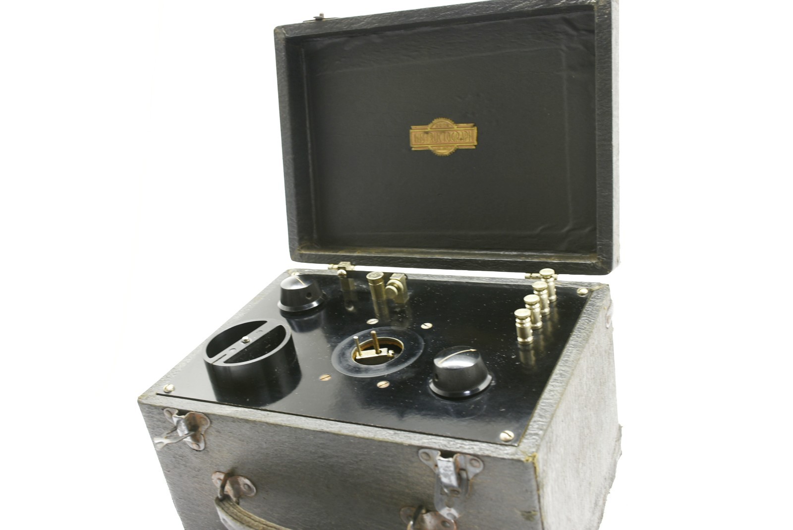 Vintage Instructograph Morse Code CW Trainer Machine + Box HAM