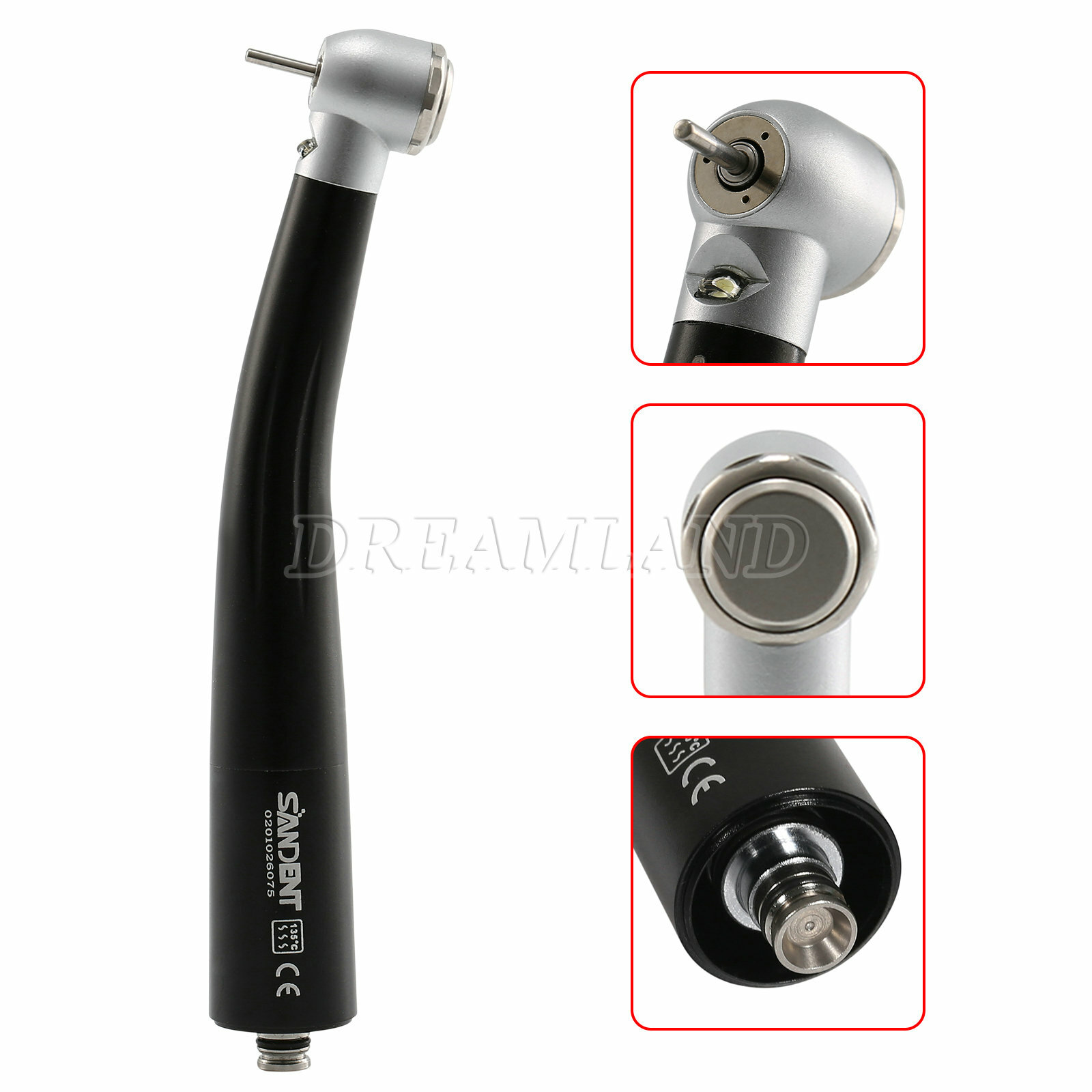 NSK Style Dental LED E-generator High Speed Handpiece / 4 Hole Quick Coupler