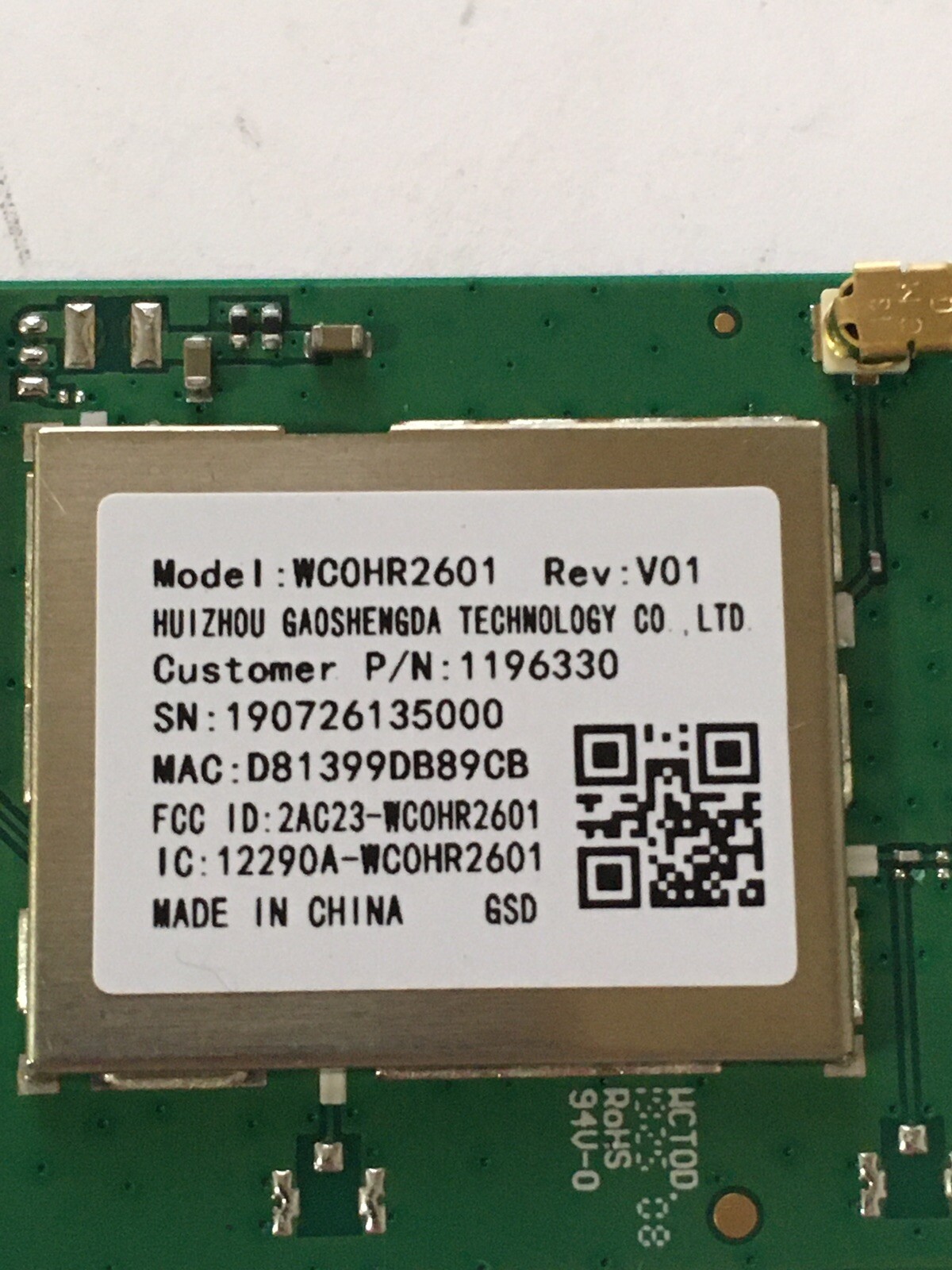 HISENSE 58R6E3 WIFI MODULE/ POWER BUTTON BUNDLE
