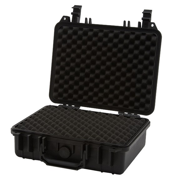 12 Inch Rugged Water-Resistant Utility Case with Foam Insert– Polypropylene