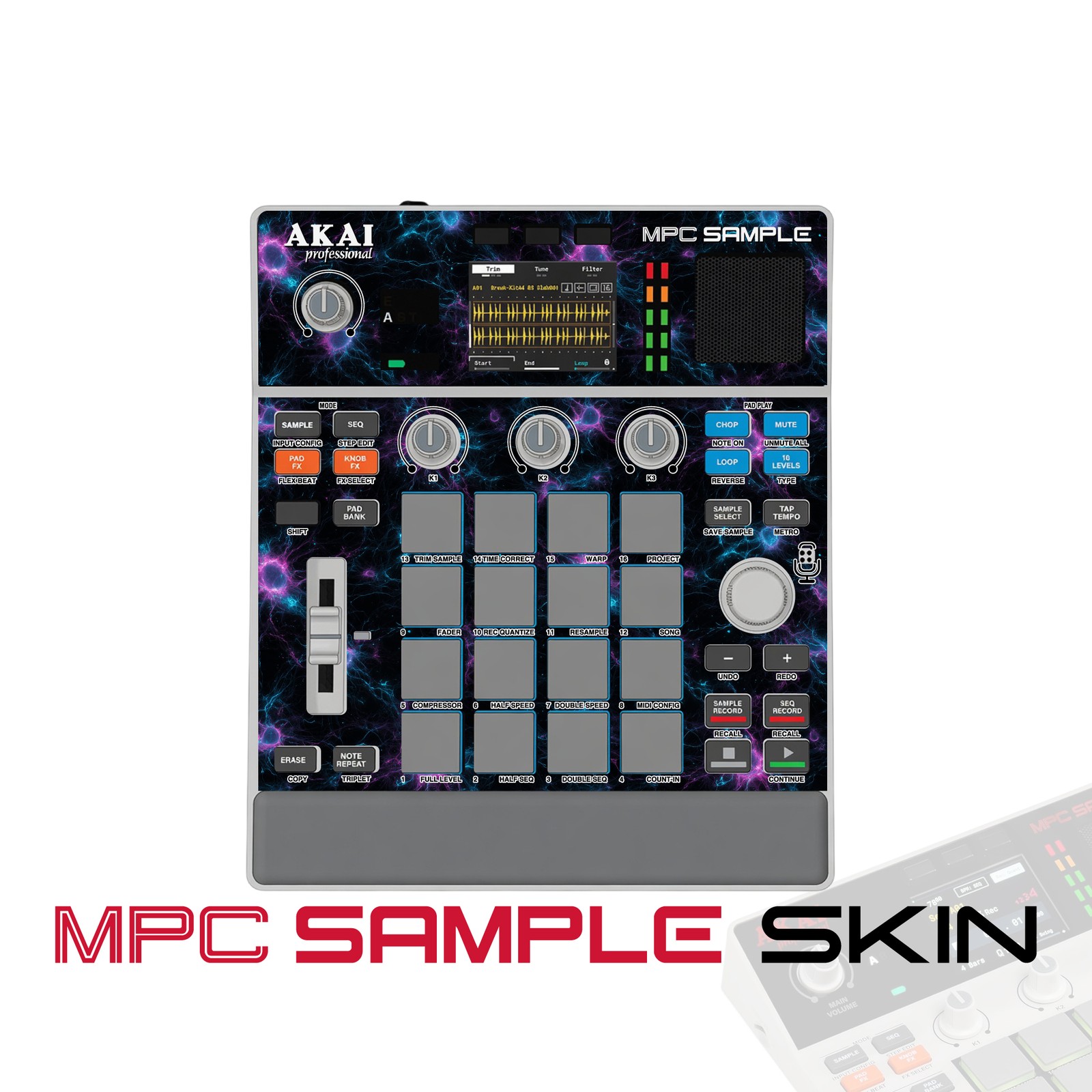 Akai MPC Sample Skin / Electric Plasma Storm