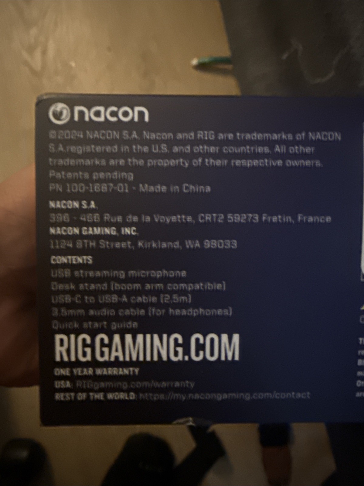 RIG M2 Pro HD Streaming Gaming Microphone