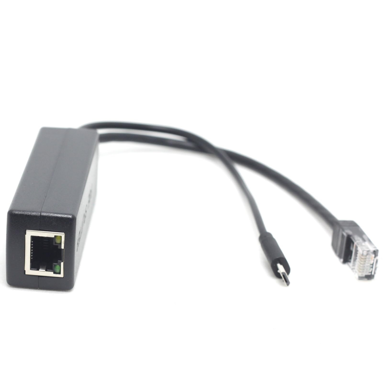 Active PoE Splitter Power Over Ethernet 48V to 5V 2.4A Micro USB Raspberry