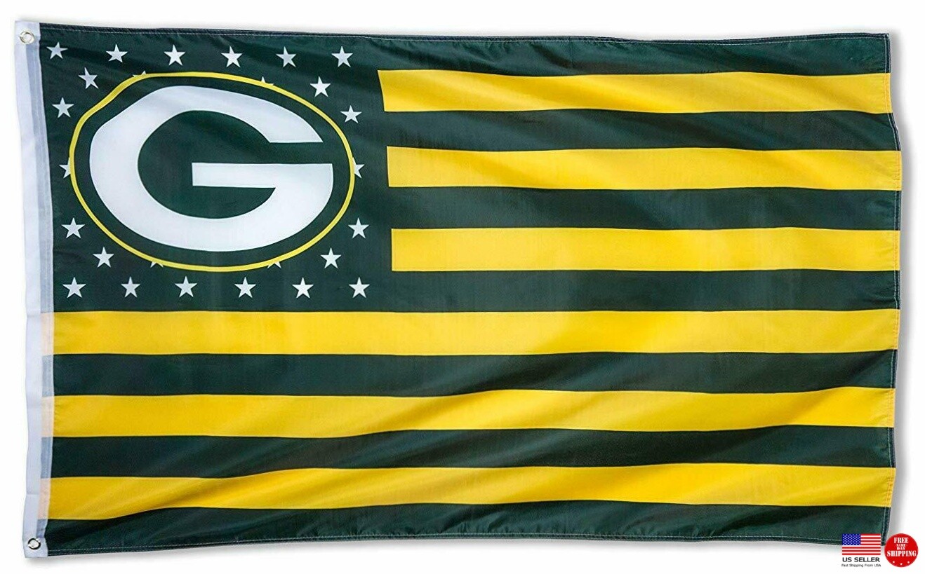 Packers FLAG 3X5 Green Bay 3 x 5 Banner Football New Fast USA Shipping