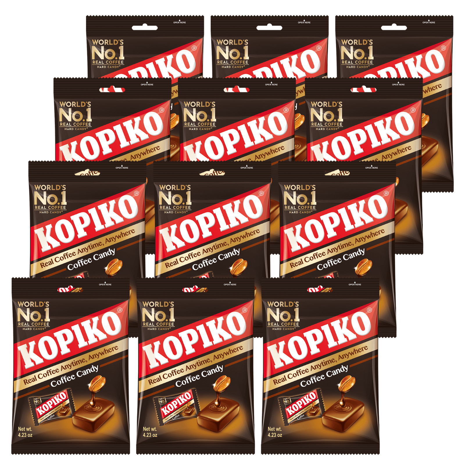 Kopiko Coffee Candy 4.23 oz Bag Hard Coffee Candy 12pk by US SELLER